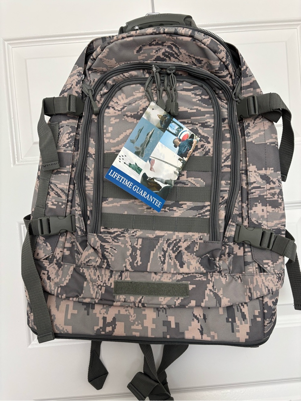 Tactical Digital Camo Men's Backpack - Grey